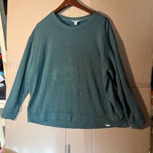 Orvis Men's Forest Green Crewneck Pullover Sweatshirt